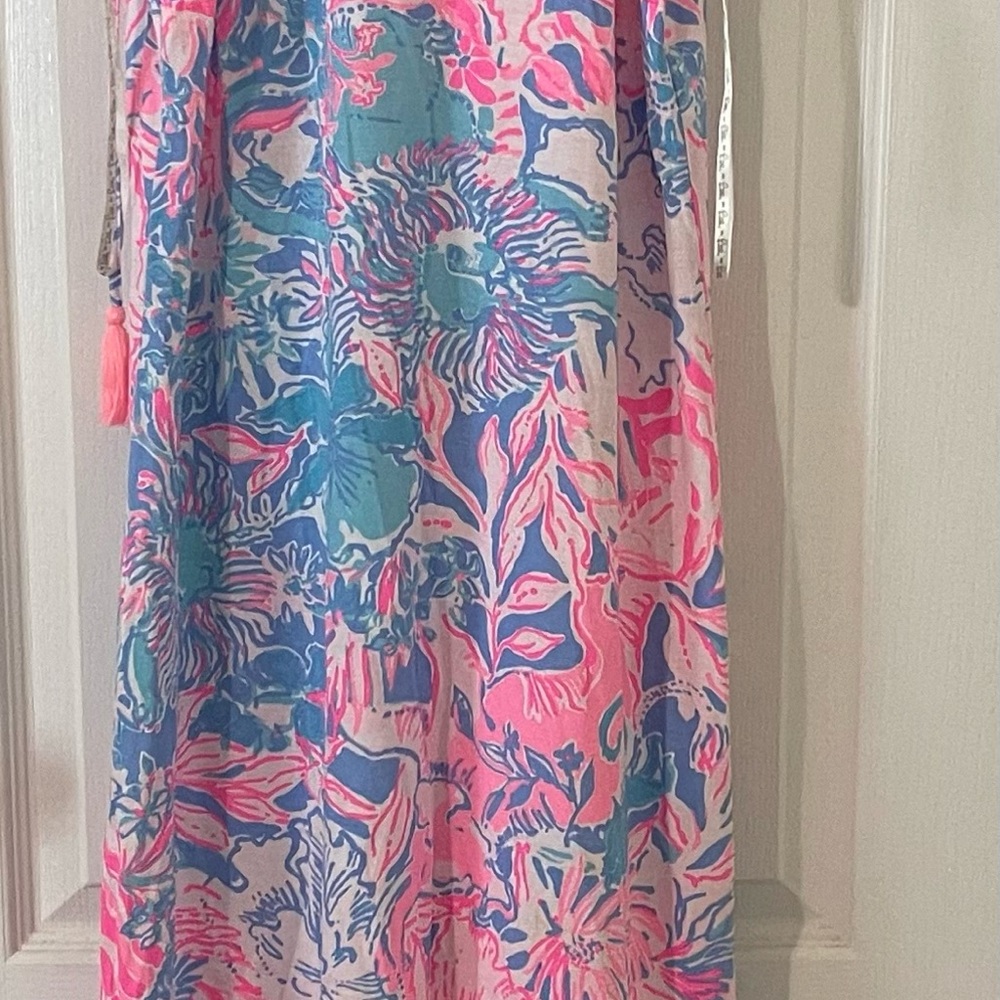 Lilly Pulitzer Pink and Blue Floral Dress
